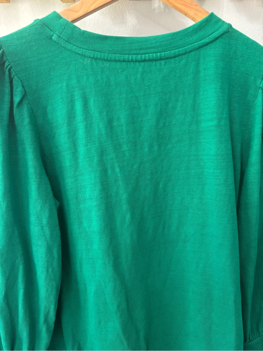 Loft Sweater Womens Size Medium Kelly Green Long Sleeve Knit Top 100% Cotton